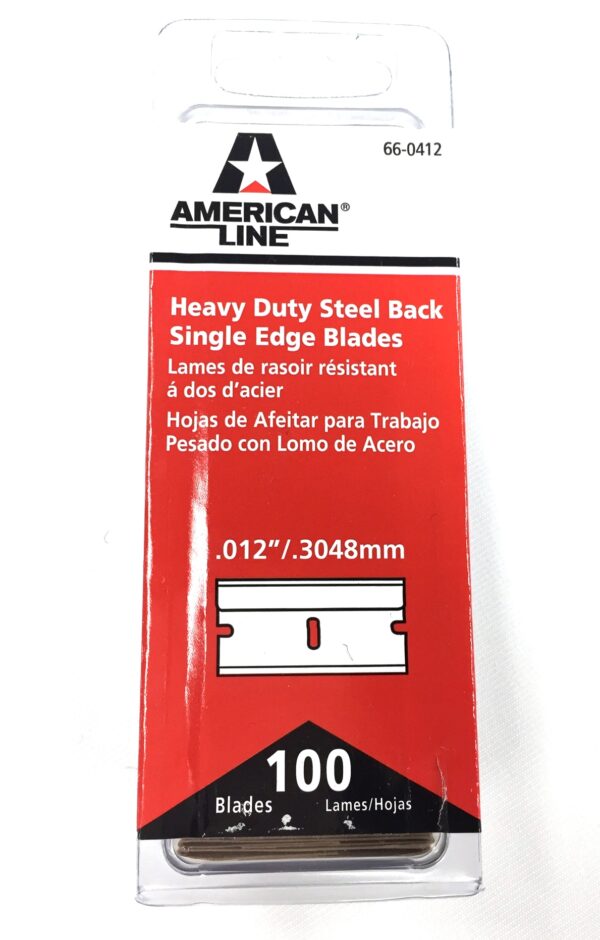 Industrial Strength Razor Blades - 100 Pack